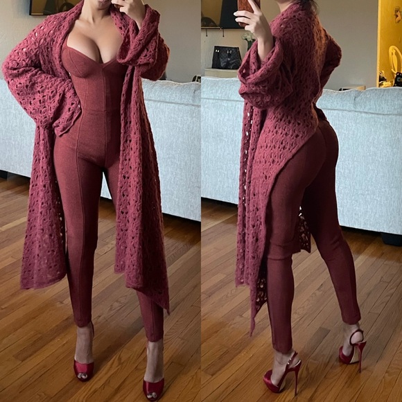 Alexia Admor Sweaters - Gorgeous Alexia Admor knit orange shawl/sweater😍🧶